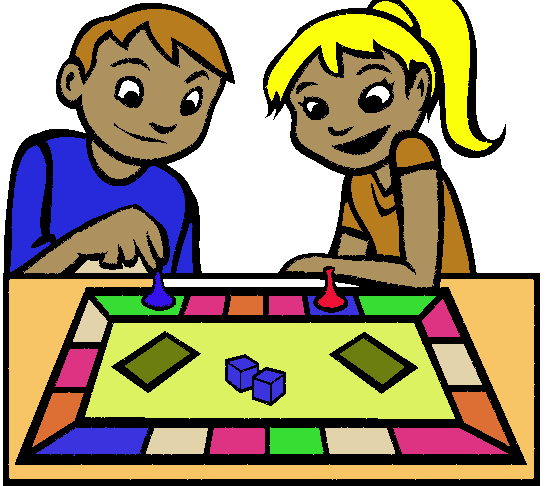Board Game Players Clipart.