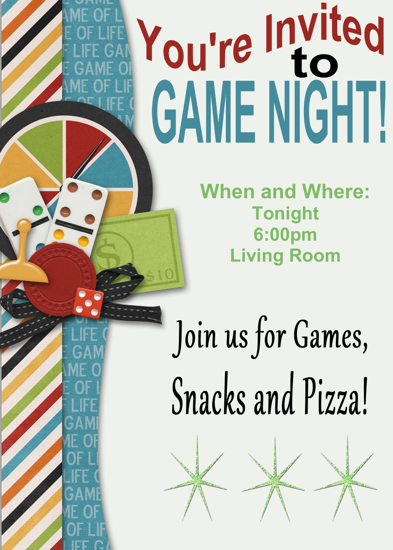 Game Night Invite Template