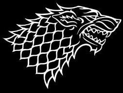 House Stark Logo, Game of Thrones.
