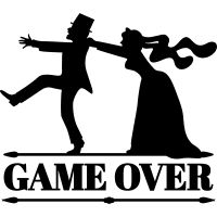 Game Over Wedding Clipart.