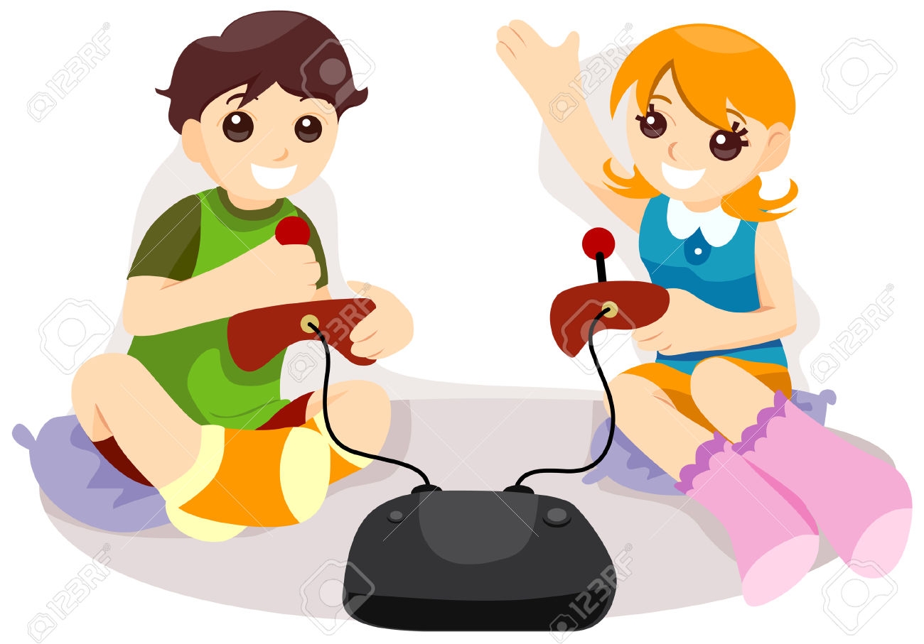 Video Game Player Clipart.