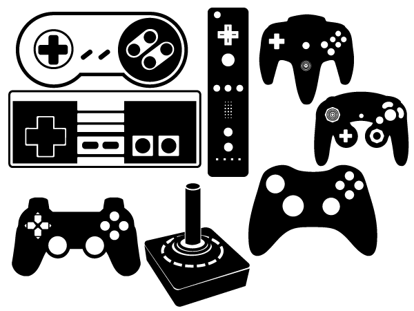 Gamecube controller clipart.