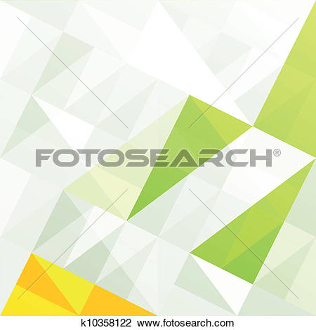 Clipart of Green gamut geometric abstract background. Vector.