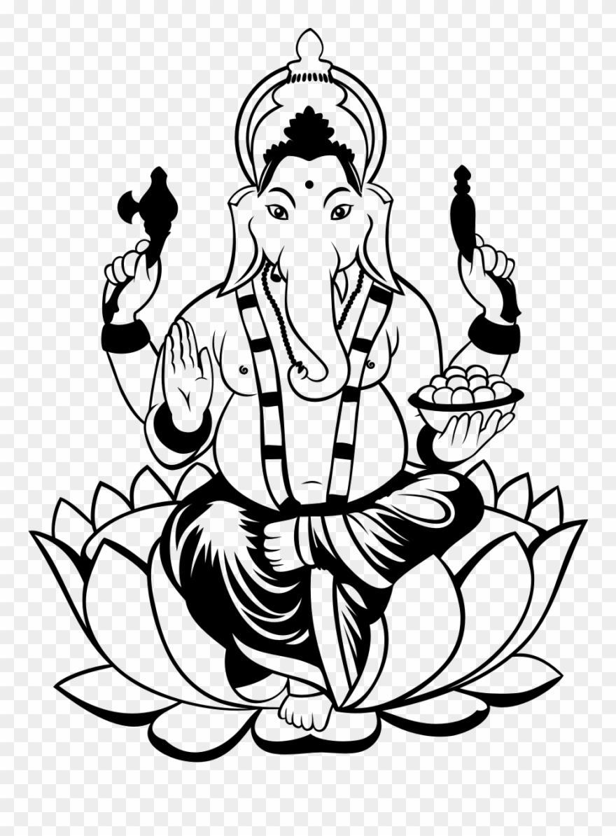 Ganesha Drawing Clip.