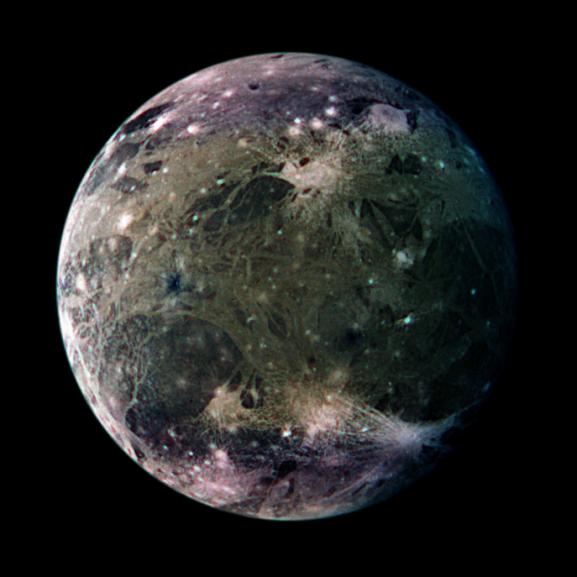 Space the Final Frontier, Jupiter, Ganymede Public Domain Clip Art.