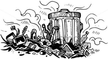 Garbage clipart black and white » Clipart Station.