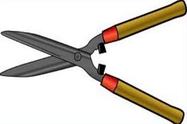 Free garden clippers Clipart.