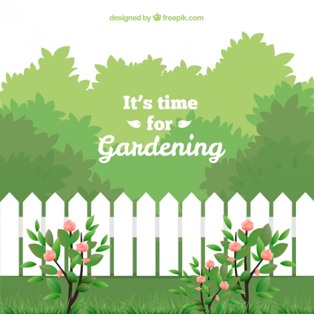 Garden Time Clipart.