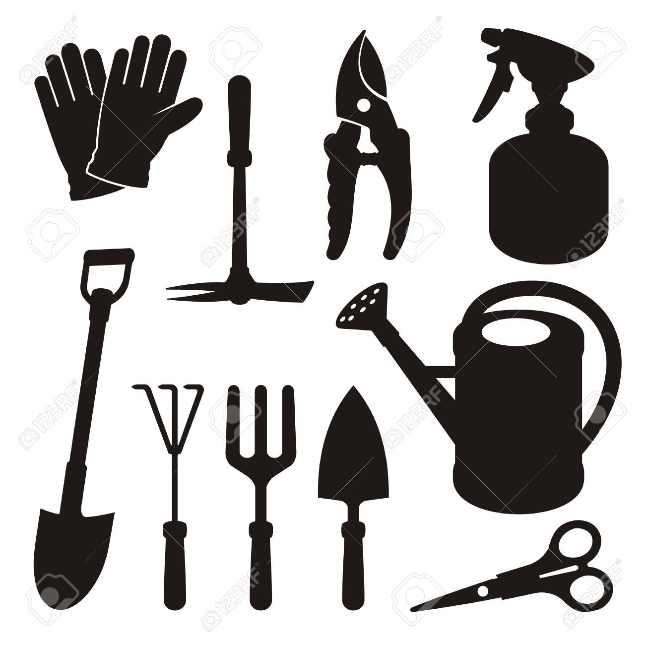 Gardening Tools Stock Illustrations, Cliparts And Royalty.
