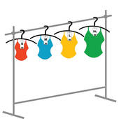 Clothing Rack Clipart.