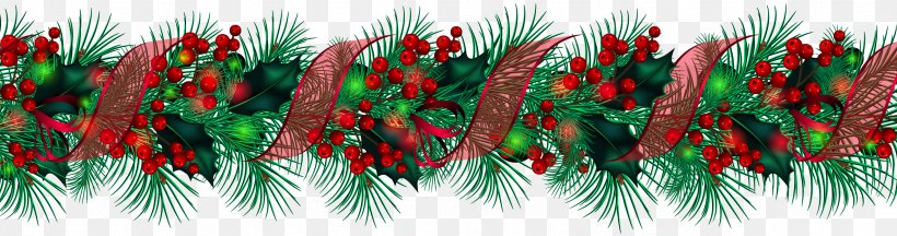 Christmas Decoration Garland Clip Art, PNG, 2363x625px.