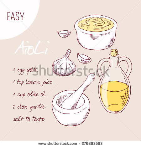 Garlic Sauce Stock Photos, Royalty.