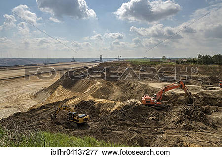 Picture of Garzweiler II surface mine, excavators, Borschemich.