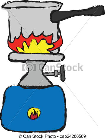 Gas stove clipart.
