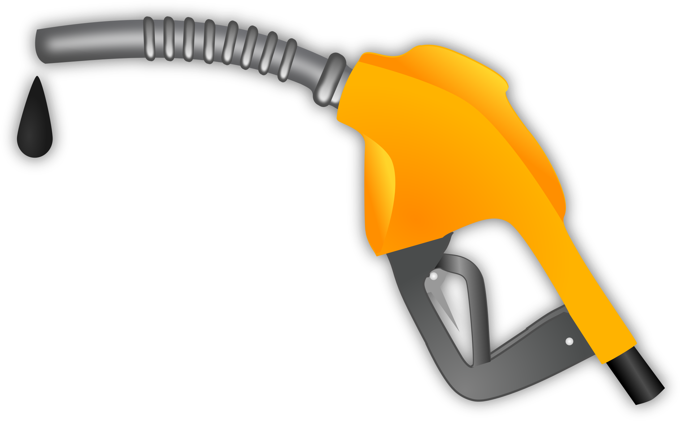 Petrol pump nozzle clipart.