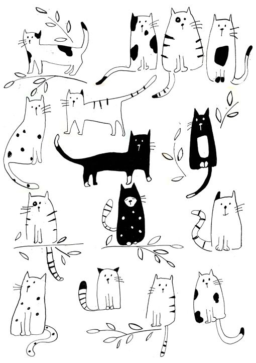 Gatas clipart black and white 3 » Clipart Station.