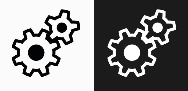 Best Gears Black Background Illustrations, Royalty.