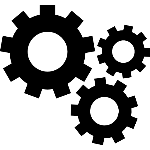 Mechanical gears Icons.