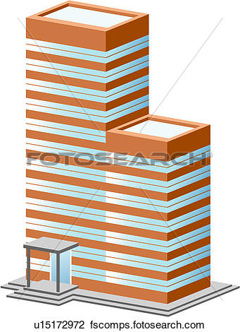 Clipart Bürogebäude.