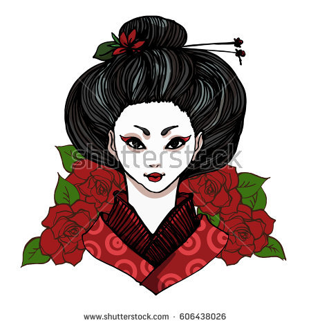 geisha head pieces clipart 20 free Cliparts | Download images on ...