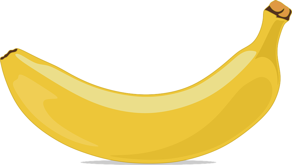 Kostenlose Vektorgrafik: Banane, Obst, Gelb, Clipart.