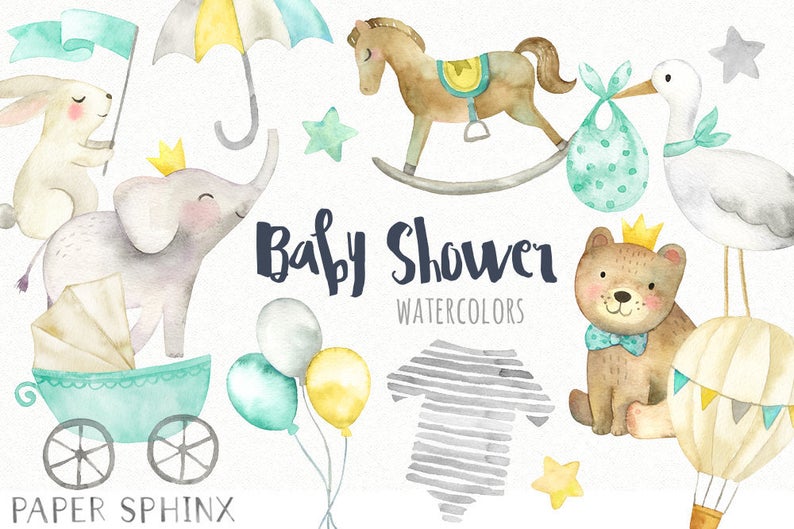 Baby Shower Clipart.