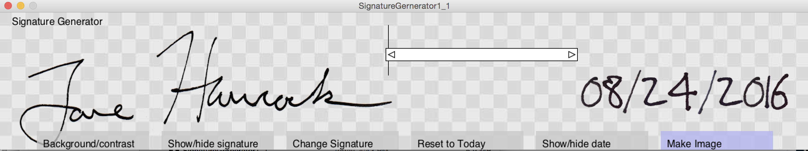 Signature Generator.