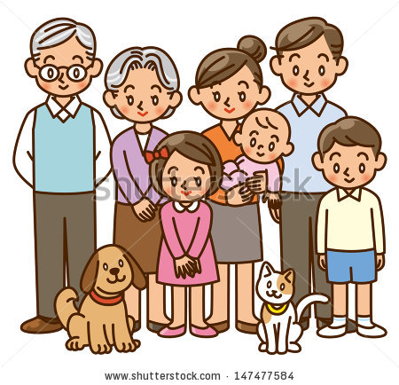 Family Generation Clipart.