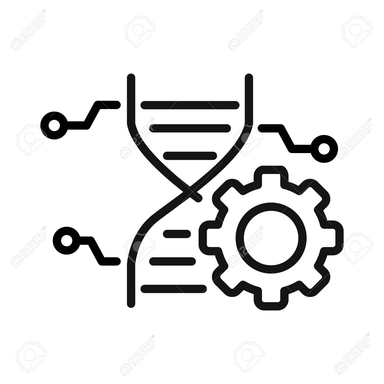 genetic engineering illustration design.