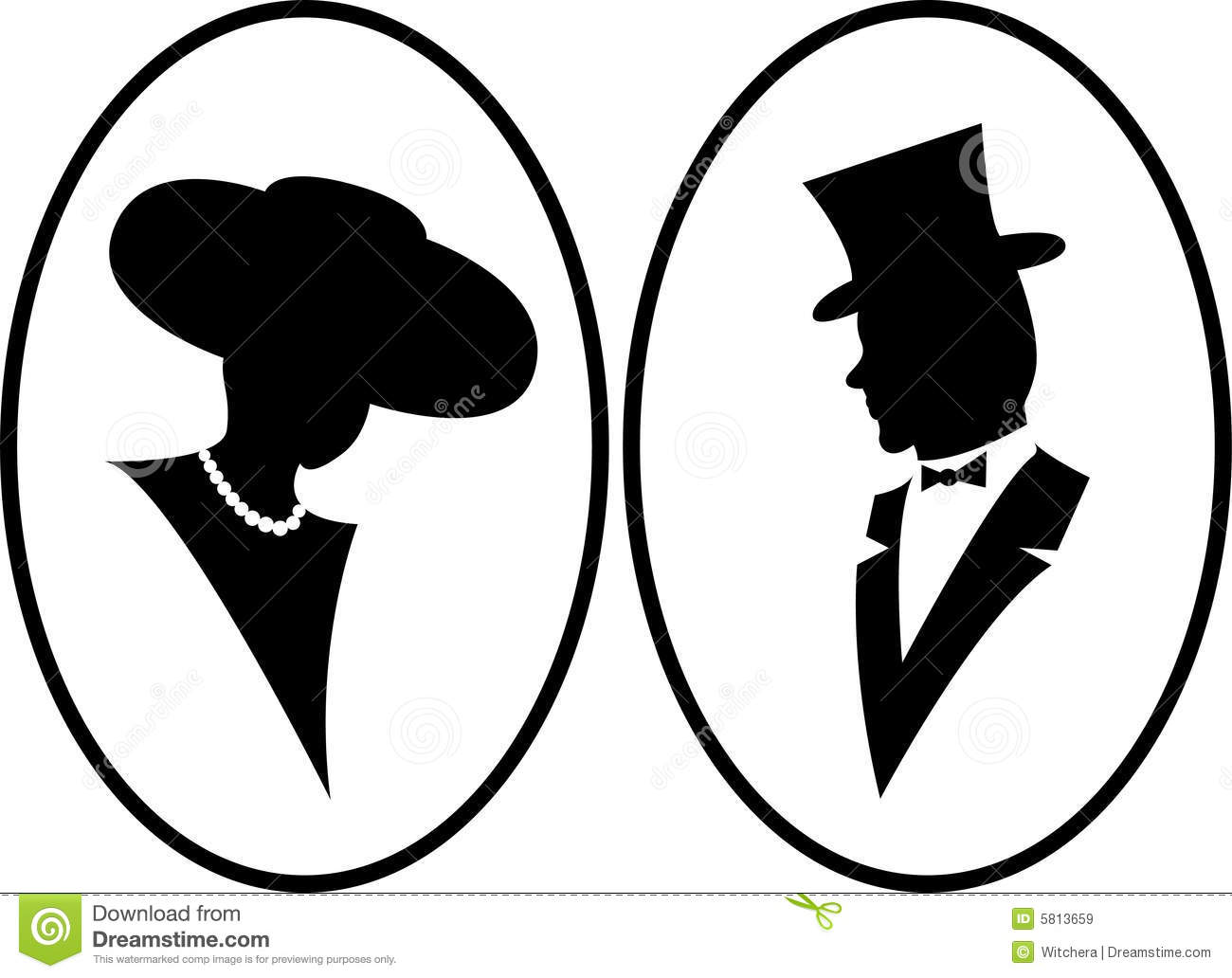 Lady And Gentleman Clipart.