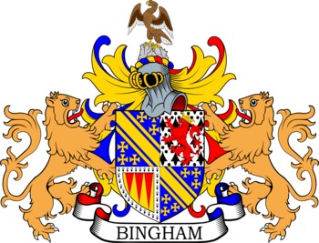 Bingham Coat of Arms Meanings and Family Crest Artwork.