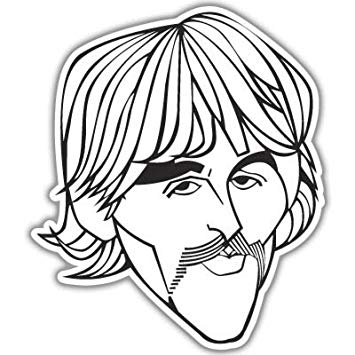 Amazon.com: The Beatles George Harrison vynil car sticker 5.