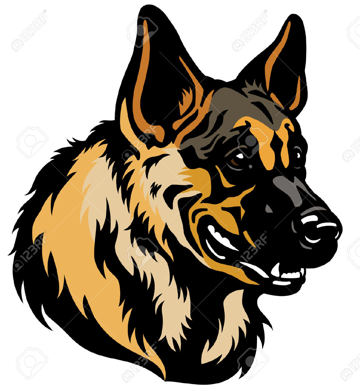 2,352 German Shepherd Stock Illustrations, Cliparts And Royalty.