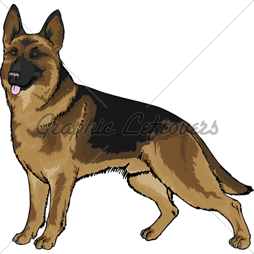 German Shepherd Clipart.