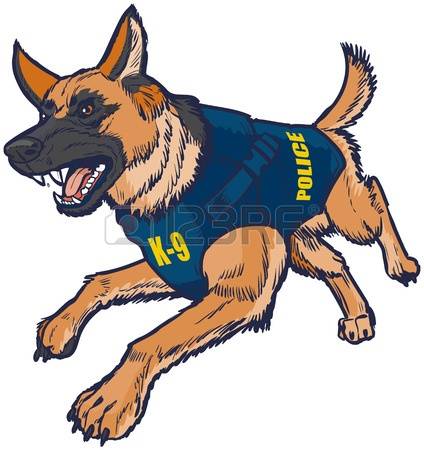 Police dog clipart.