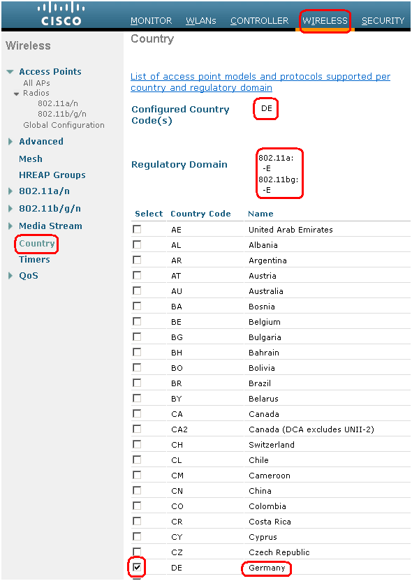 German codes