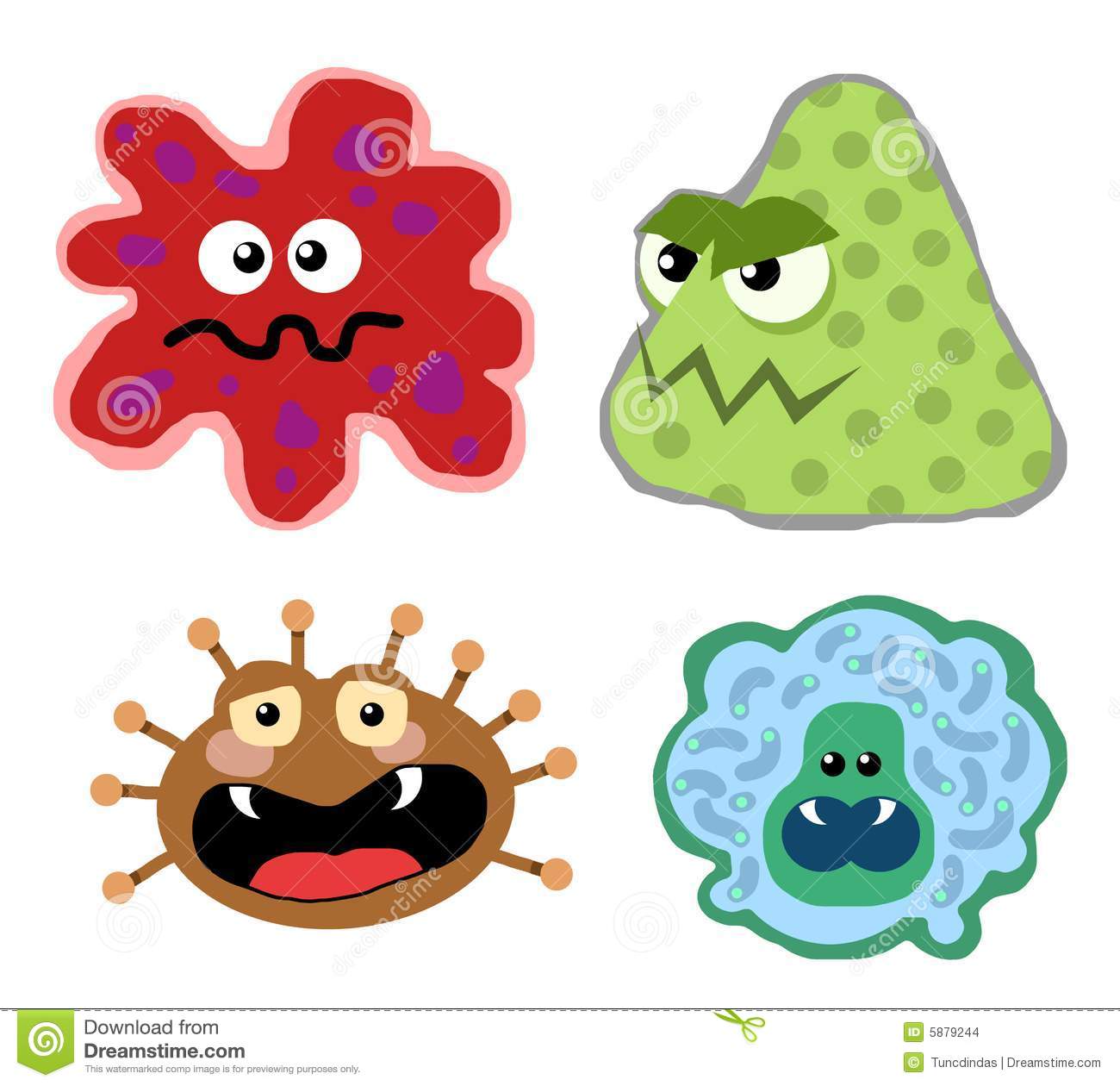 5+ Germs Clip Art.