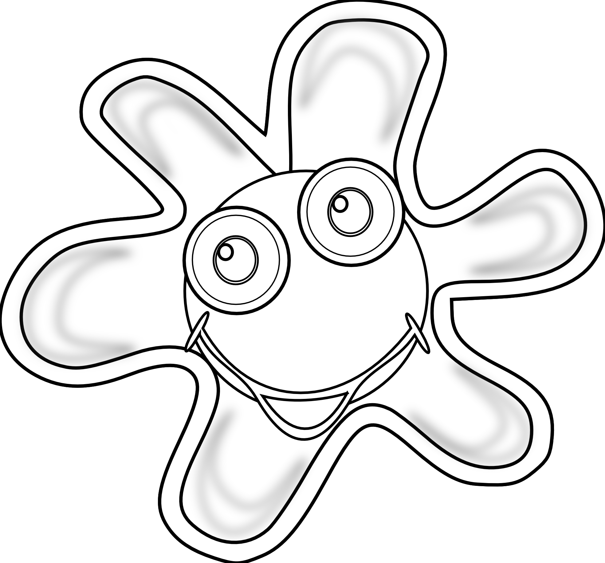 Bacteria Clipart Black And White.