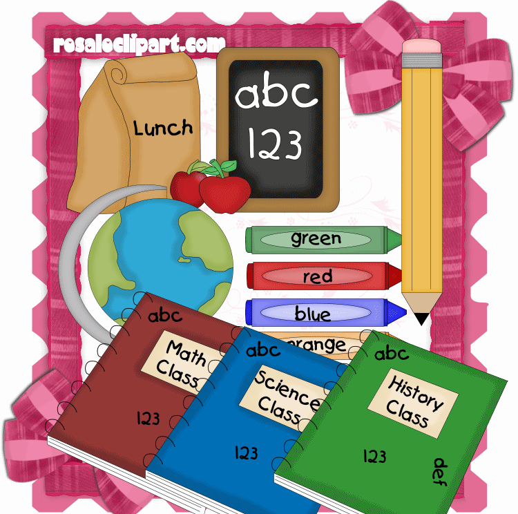 Get Organized For School Clipart.