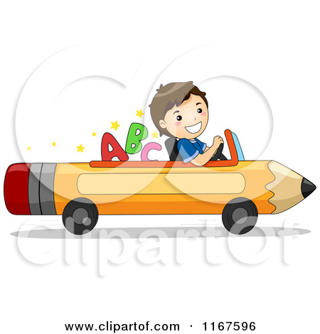 Kid Getting Into The Car Going To School Clipart.