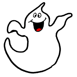 Ghost Clip Art Images Black And White.