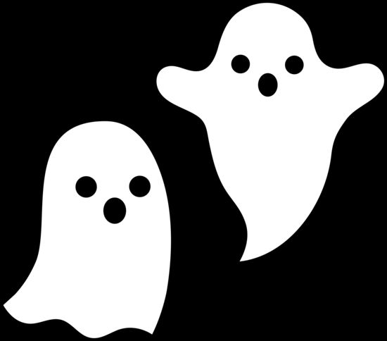 Cute Ghosts Halloween Design.