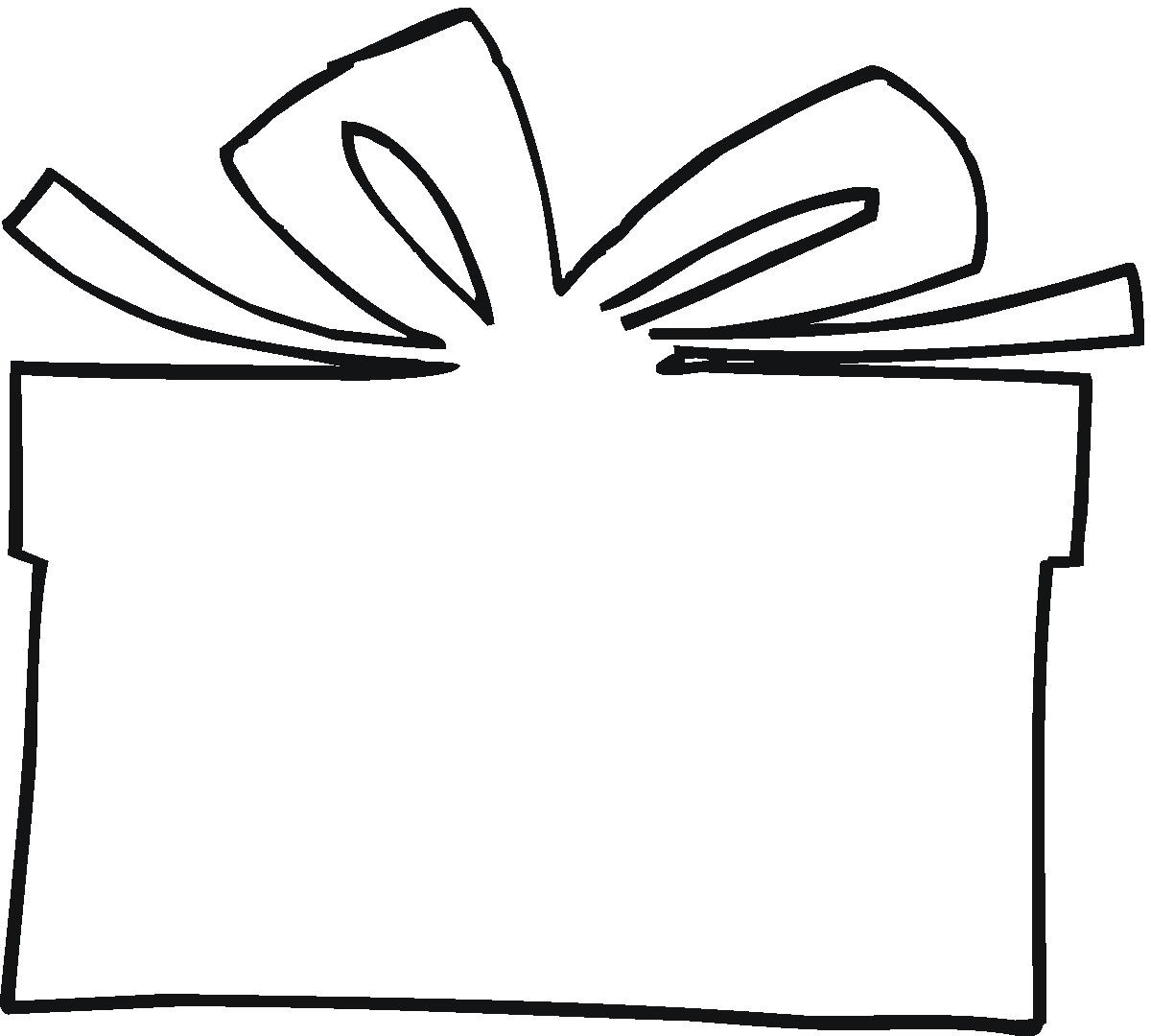 Gift box clipart black and white 3 » Clipart Station.