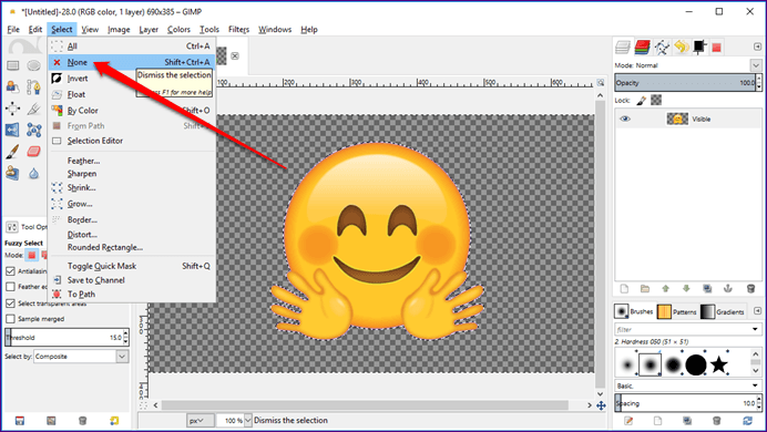 How To Make Image Background Transparent Using GIMP.