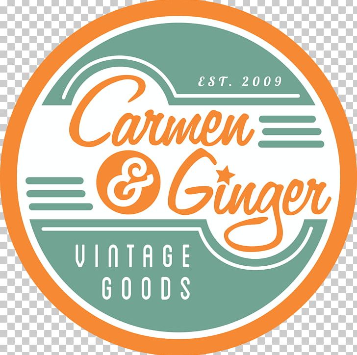 Carmen & Ginger Logo Vintage Clothing Estate Jewelry PNG.