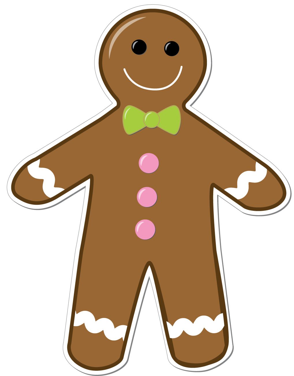 Gingerbread Man Border Clipart.