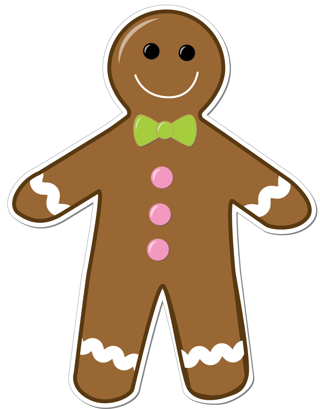 Gingerbread Man Characters Clipart