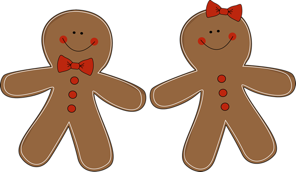 Gingerbread Christmas Clipart.