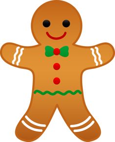 Clipart Of A Gingerbread Man.