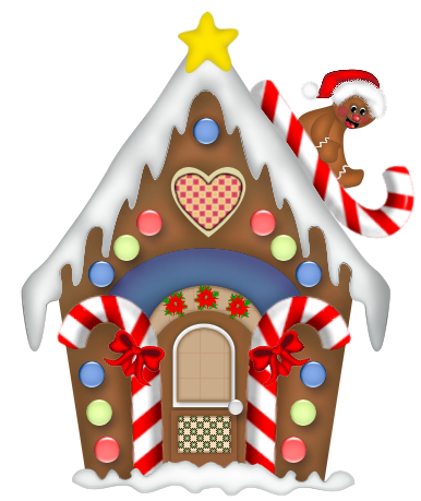 Christmas Gingerbread House PNG Clipart.